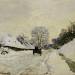The Cart, or Road under Snow at Honfleur
